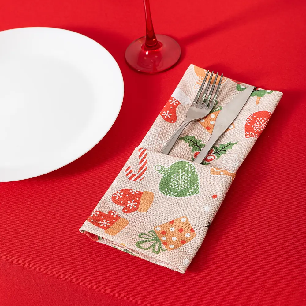 Салфетка сервировочная Канди 40x30 см бежевая Altali STLM-2094532 - Вид №7