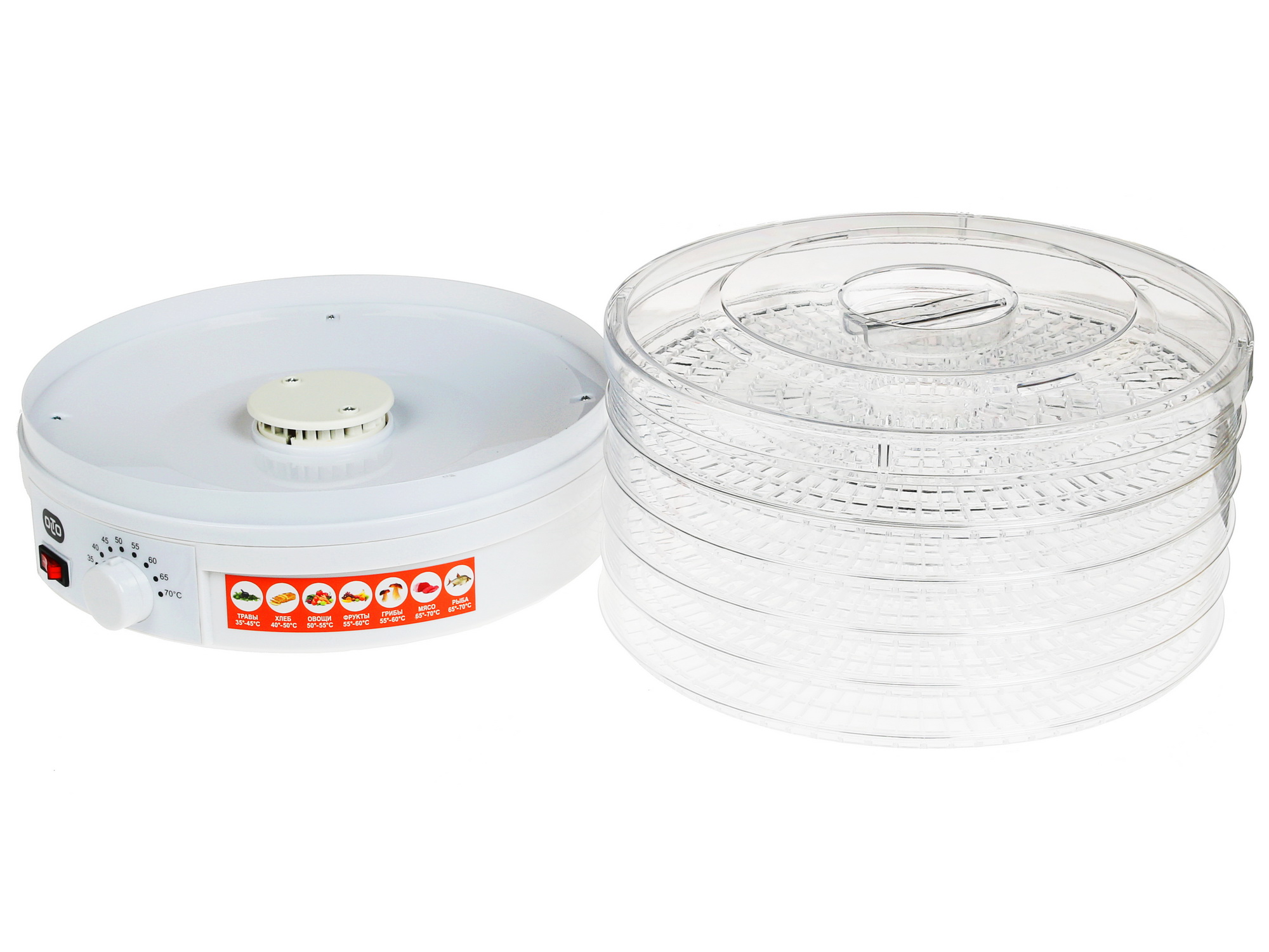 1136482 Сушилка для овощей и фруктов OLTO HD-30 белый STDN-0025642 - Вид №6