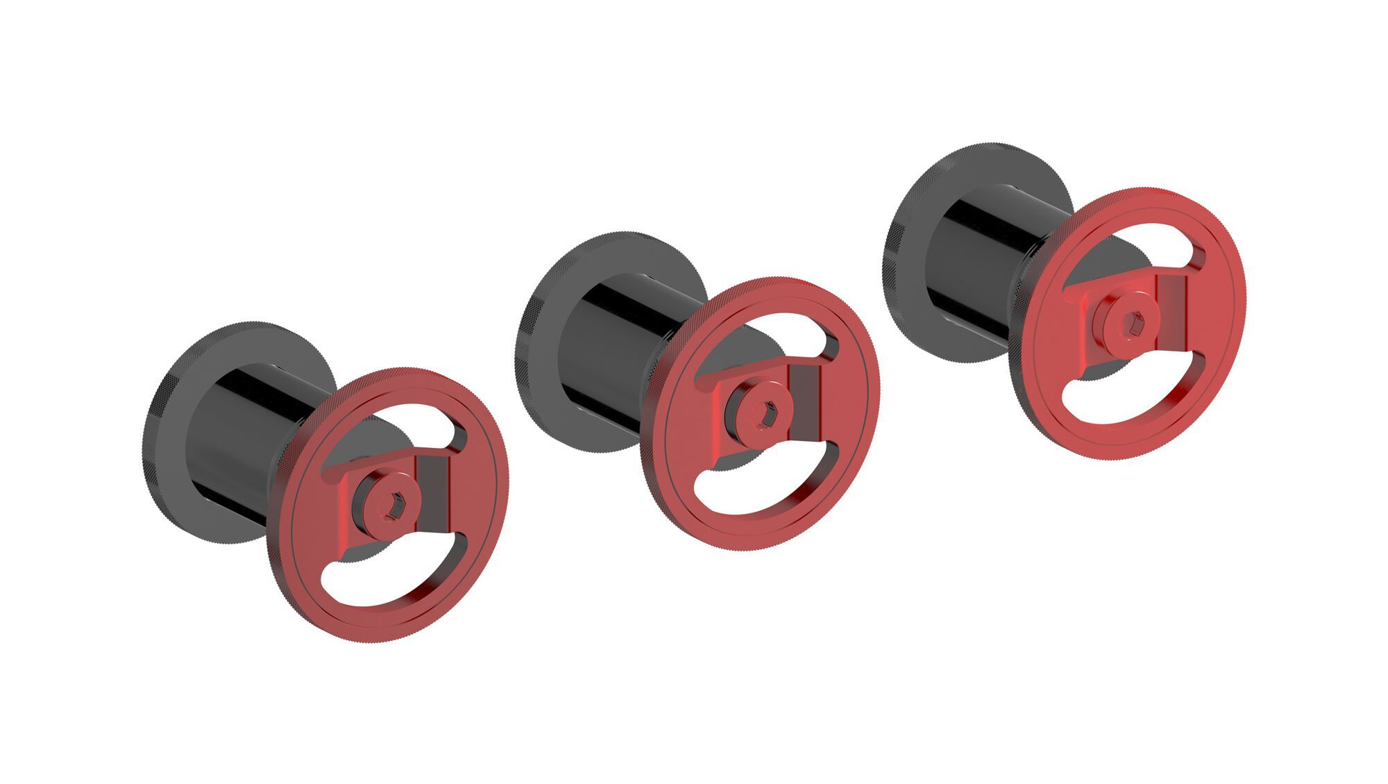 Встраиваемый смеситель для душа с 3 отверстиями и переключателем IB Bold ARCH-00029546 - Вид №5