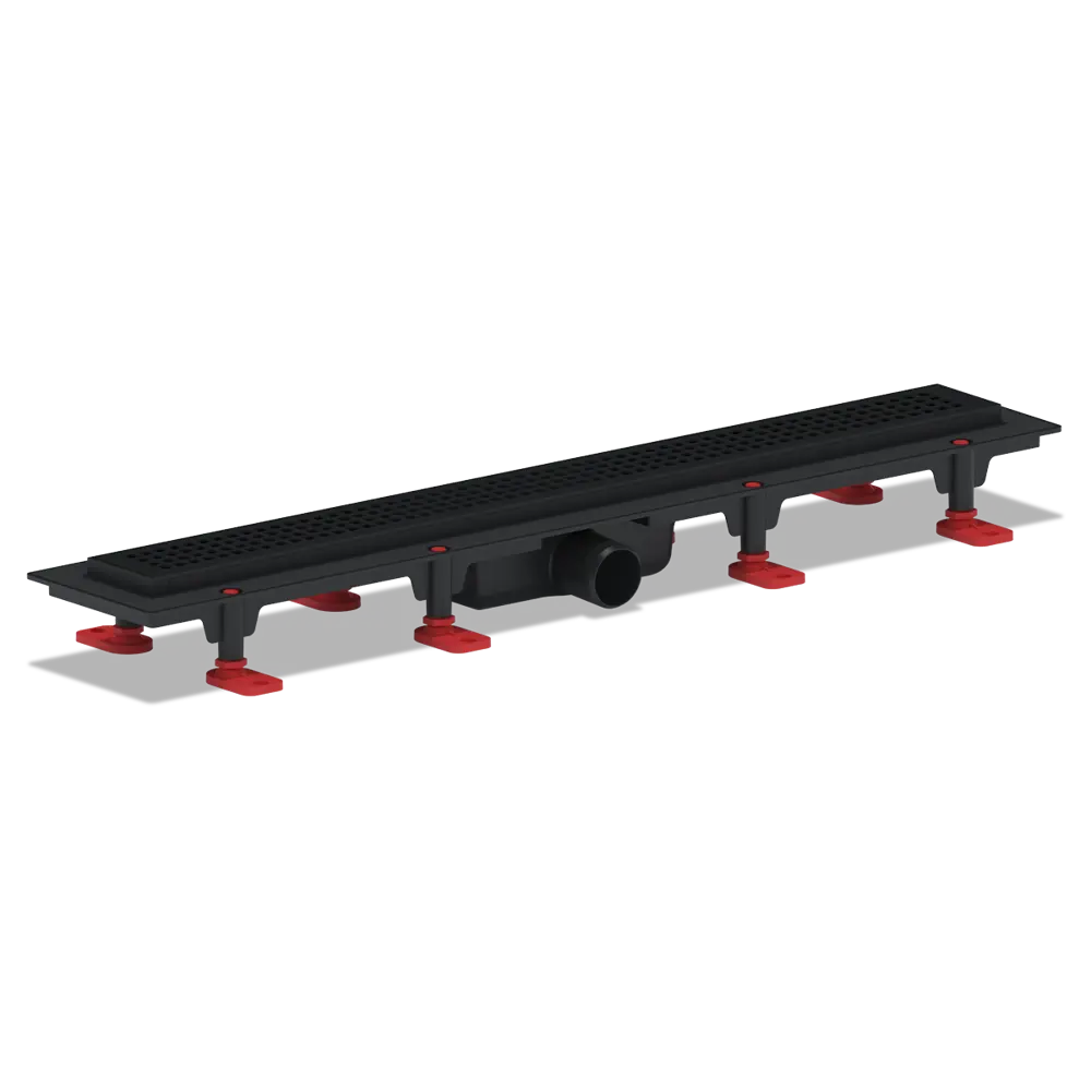 Трап для душа Equation комбинированный затвор 650x62 мм пластик цвет черный STLM-2142696