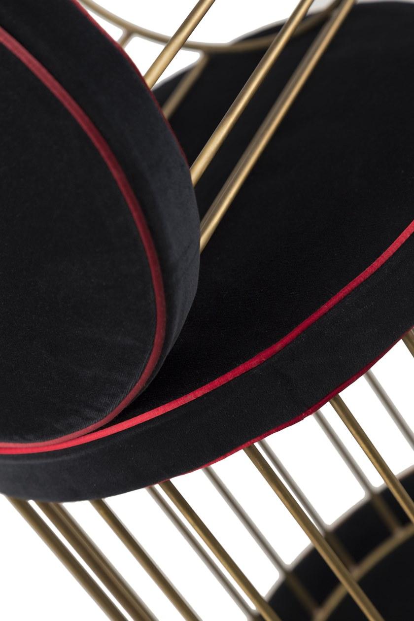 Il Bronzetto Пуф с мягкой подкладкой из латуни Cage Cag04set - Вид №2