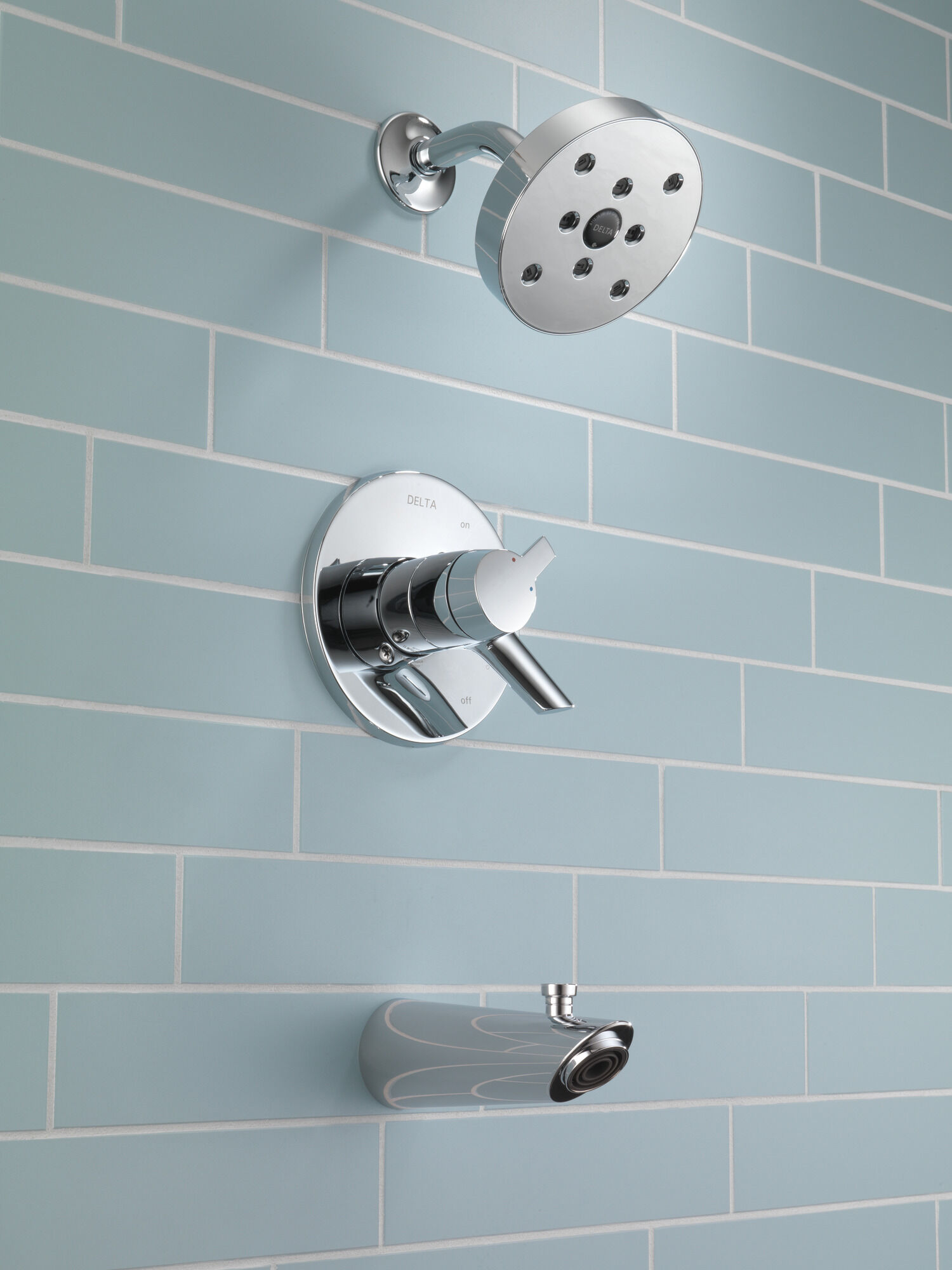 T17461-SS Monitor® 17 Series H2Okinetic® для ванны и душа Delta Faucet Compel Нержавеющая сталь  - Вид №2