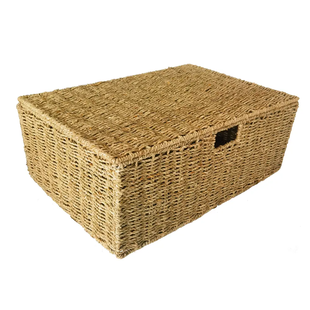 SPACEO Корзина из водорослей с крышкой для эко-интерьера 89344357 Kub STLM-1088611