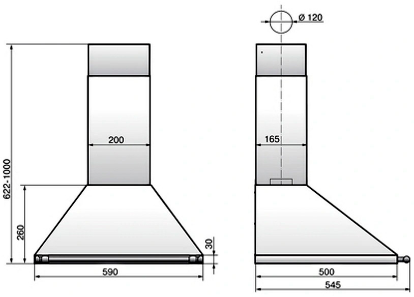 8192988 Вытяжка каминная ELIKOR Грант 60П-400-П3Л бежевый/золотистый STDN-0144502 - Вид №9