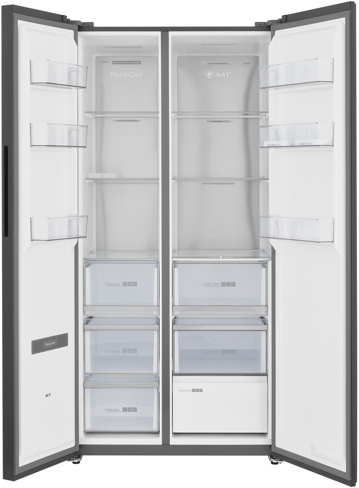 9235924 Холодильник Side by Side   ZUGEL ZRSSI540XB Slot-In черный STDN-0045191 - Вид №1