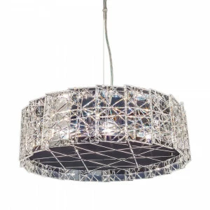 Люстра подвесная хрустальная с 6 лампами хром Frezia Light 120144 FREZIA LIGHT ДИЗАЙНЕРСКИЕ 00-3953656 Прозрачный;хром