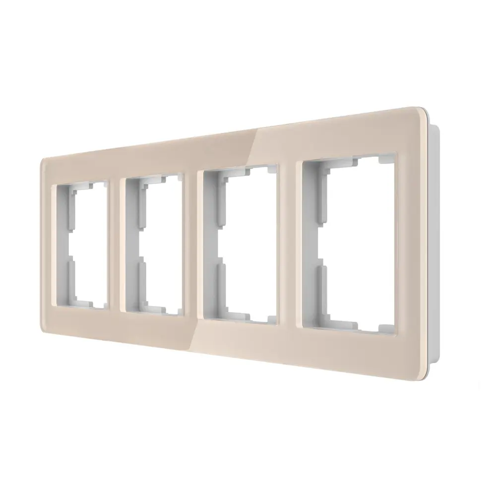 Рамка Werkel Acrylic для розеток в цвете айвори с эффектом парения 86884245 STLM-0072325 - Вид №1