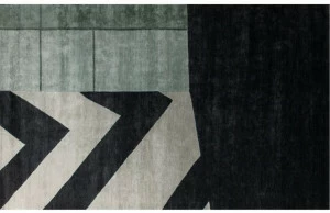 BAXTER Прямоугольный коврик из бамбука ручной работы из шелка