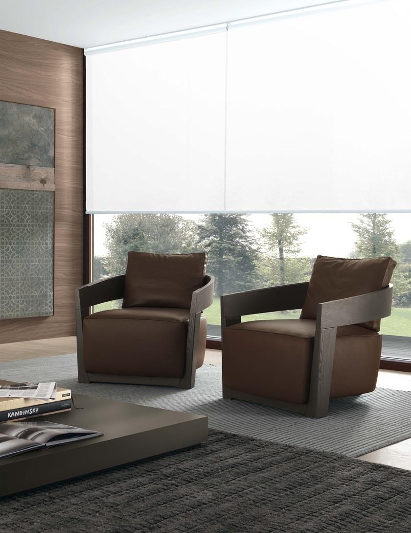 JESSE Кожаное кресло с подлокотниками Cindy sun-id-1371443 - Вид №1