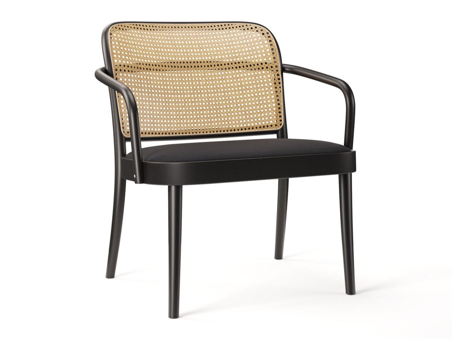 Венское соломенное кресло с подлокотниками с мягким сиденьем TON 811 ARCH-00053487