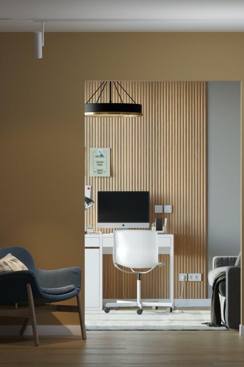 Стеновая 3D панель из реек  AP122504.95 HANNAHHOLZ  - Вид №2