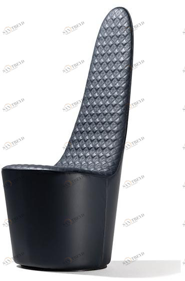 Reflex Мягкое кресло из кожи с высокой спинкой Swan sun-id-1352447