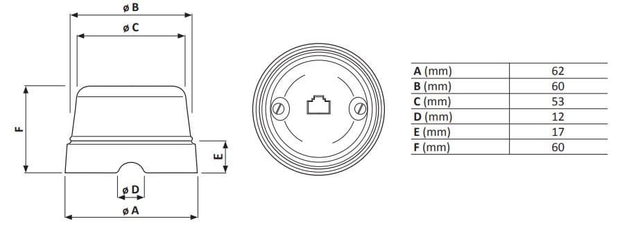 Телефонное гнездо GI Gambarelli ARCH-00059975 - Вид №3