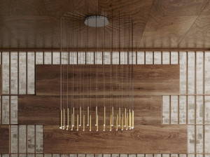 Стальной светодиодный подвесной светильник