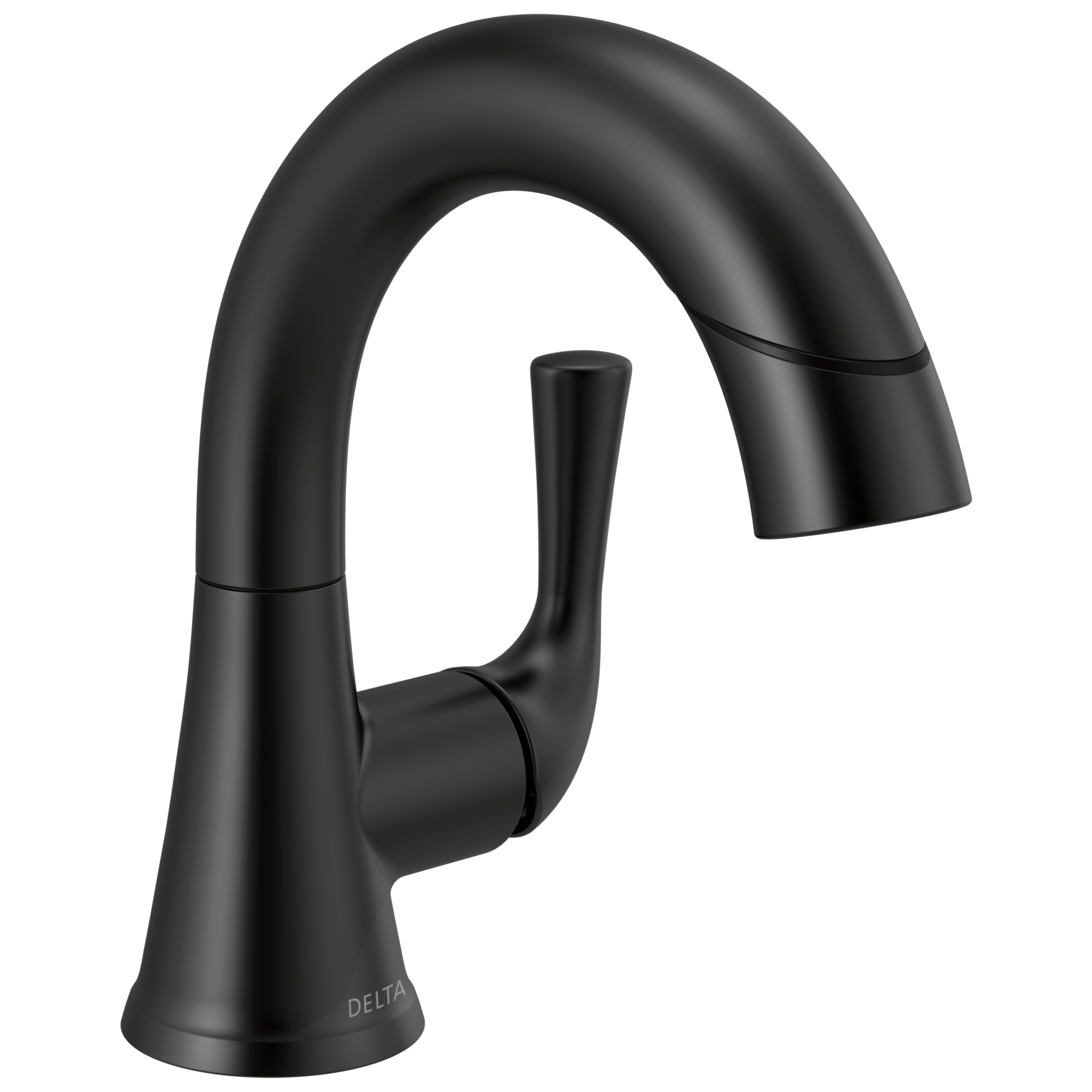 533LF-BLPDMPU Выдвижной смеситель для ванной с одной ручкой Delta Faucet Kayra Матовый черный