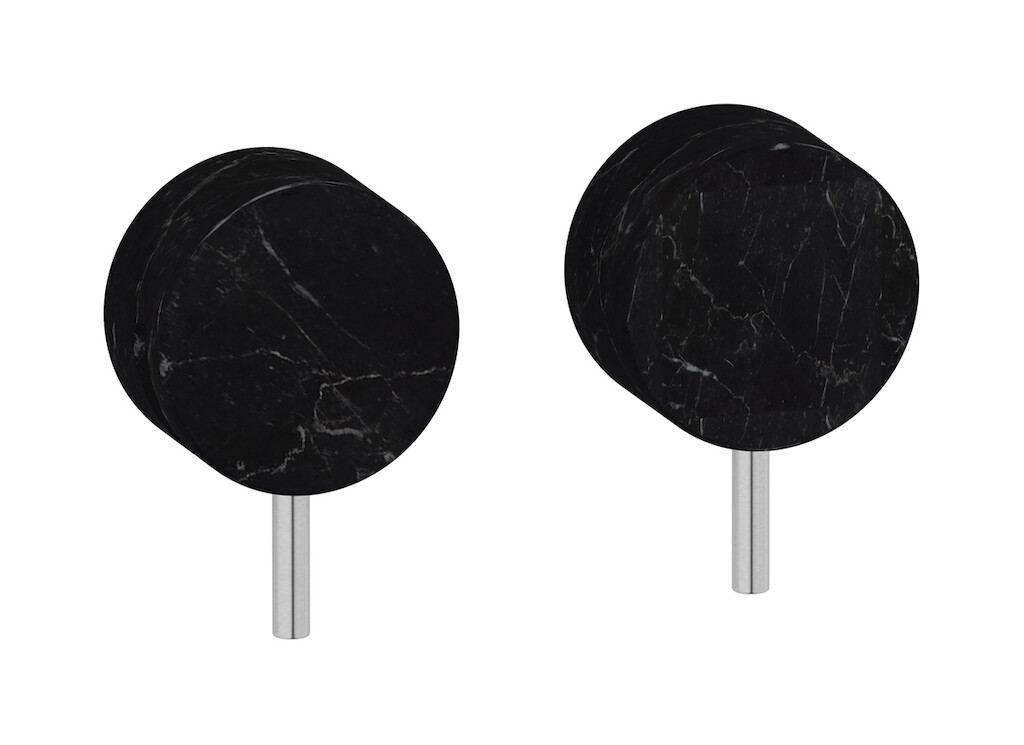 Встроенный смеситель для душа на 2 отверстия на 1 потребителя. WE ARE IB mr400ss_2 Brushed Nickel Marmo