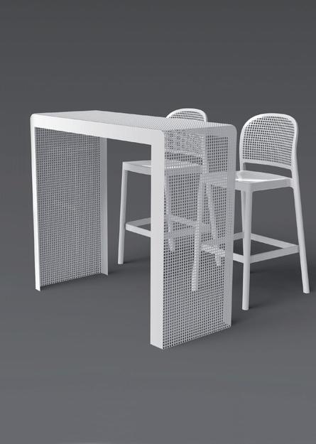 GABER Табурет из технополимера со спинкой Panama sun-id-1404405 - Вид №5