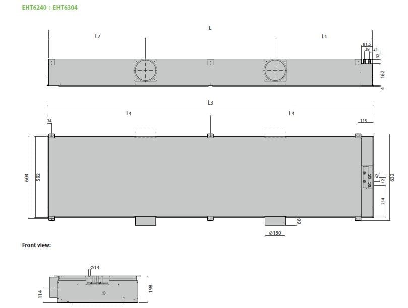 Активный холодный луч AERMEC EHT ARCH-00076815 - Вид №3