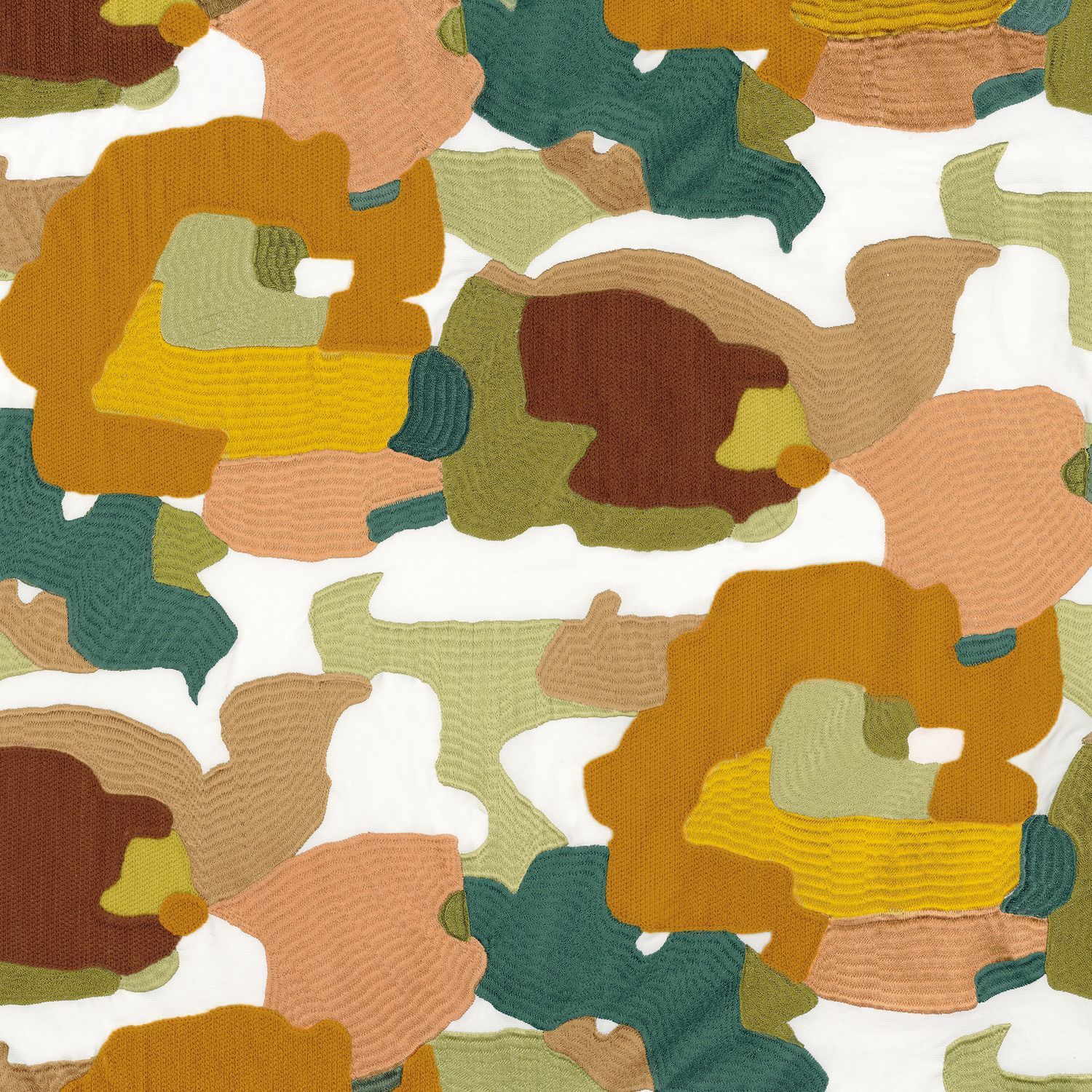 Многоцветная хлопковая вышитая ткань Casamance Parade ARCH-00090781 - Вид №3