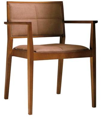 Andreu World Стул из бука с подлокотниками Manila So2033 - Вид №7