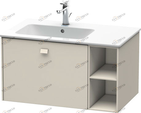BR401209191 Тумбочка подвесная Brioso #BR4012 820 x 479 мм Серо-коричневый декор Duravit