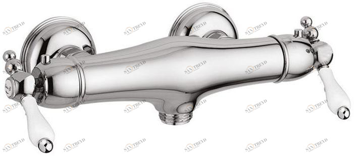 Rubinetteria Giulini Смеситель для душа с термостатом на 2 отверстия Praga - praga crystal 8209-pr