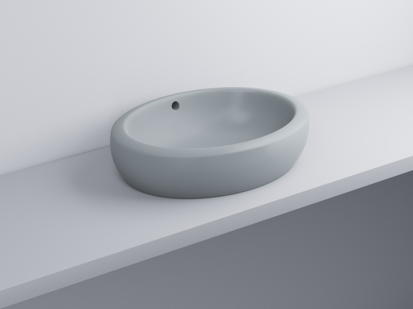 FLLA60-BR Раковина накладная прямоугольная 60 cielo Fluid Ceramica Cielo