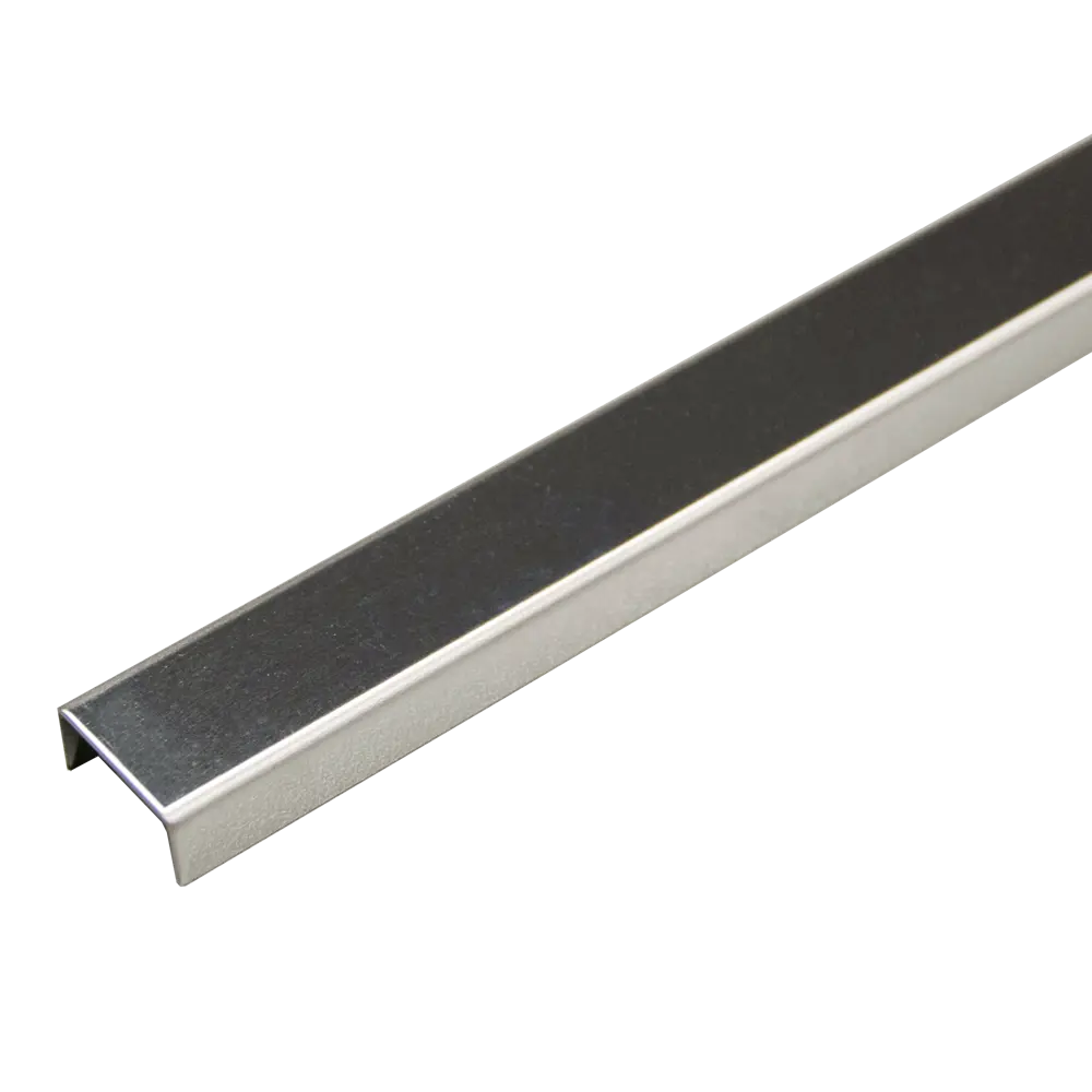 Бордюр металлический Azori глянцевый 2x63 см цвет серый Бордюры из нержавеющей стали универсальные STLM-2196812 - Вид №1