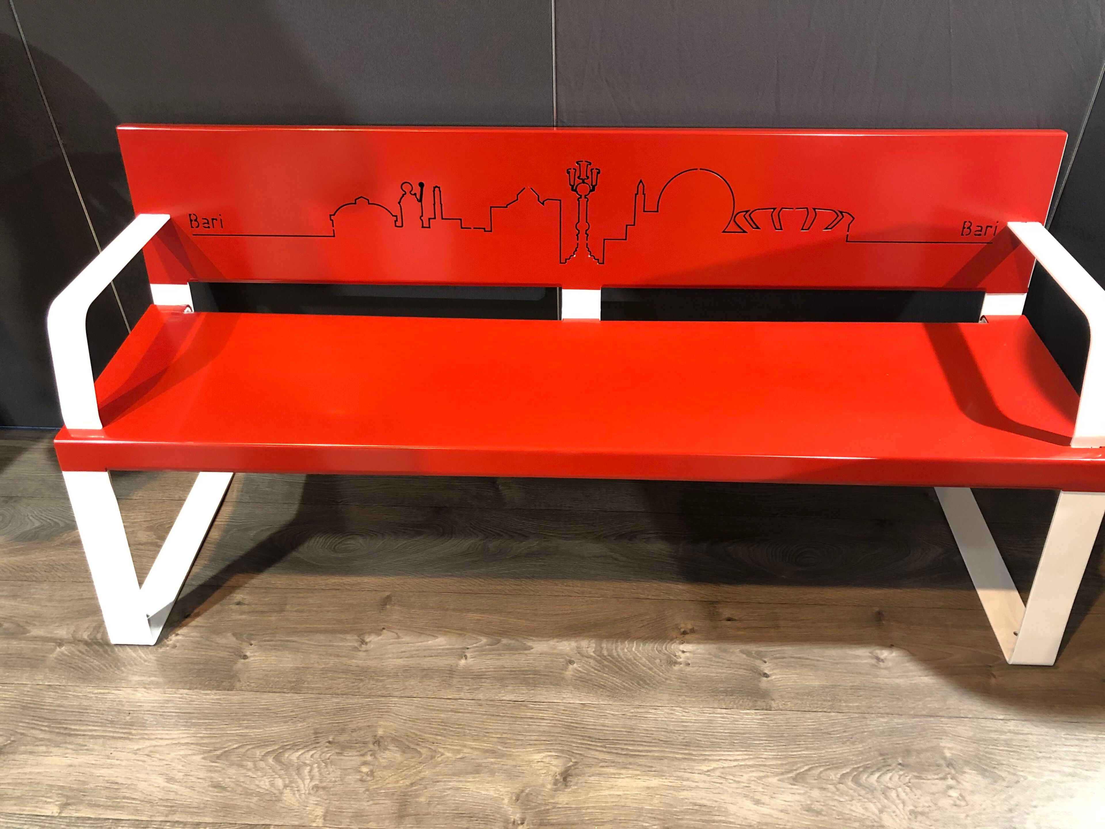 Стальная скамья со спинкой CITYSì город ARCH-00041534 - Вид №3