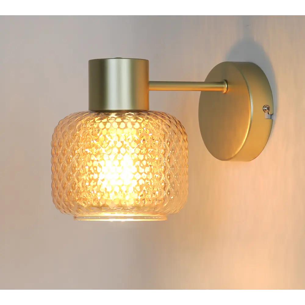 Светильник бра настенный KREAFORTA Edesa цвет золотой STLM-2065849