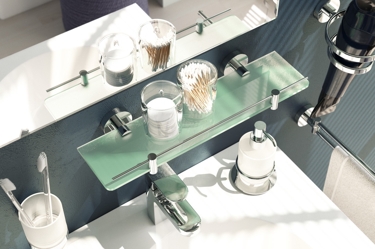 HAR 035 Полка с держателями 50 cm ARTWELLE Harmonie - Вид №2