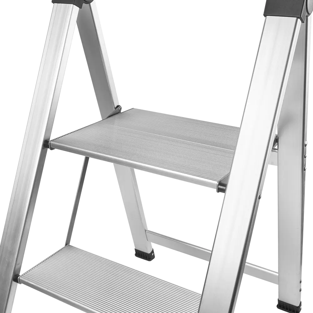 Стремянка алюминиевая Hailo Basicline DK40 2 ступени, максимальная нагрузка 150 кг 87594907 STLM-2152140 Santreyd  - Вид №3