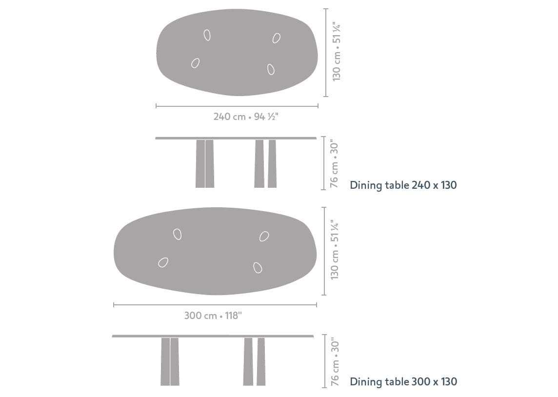 Алюминиевый и деревянный обеденный стол Linteloo Charles ARCH-00105706 - Вид №5
