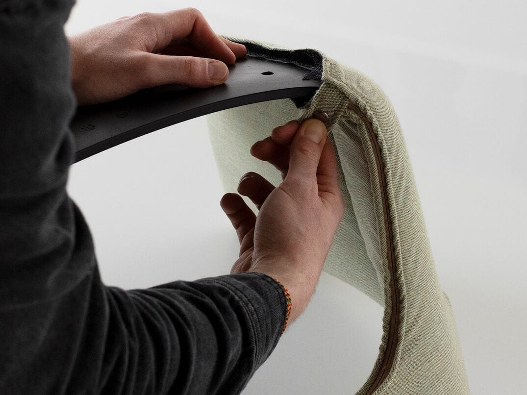 Вращающийся мягкий стул с подлокотниками Hay макет ARCH-00039533 - Вид №18