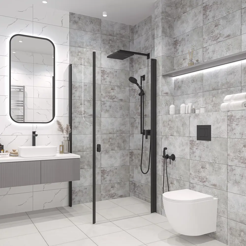 Плитка настенная Euroceramica Непал 25x50 см 1 м² матовая цвет серый 89334535 STLM-2032048 EUROCERAMIKA - Вид №5