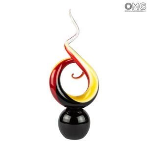 3606 ORIGINALMURANOGLASS Скульптура Спираль - муранское стекло OMG 10 см