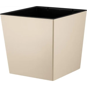 89393220 Горшок цветочный Ingreen Cube 18.4x17.7x17.7 см v4.2 л пластик бежевый STLM-1386751