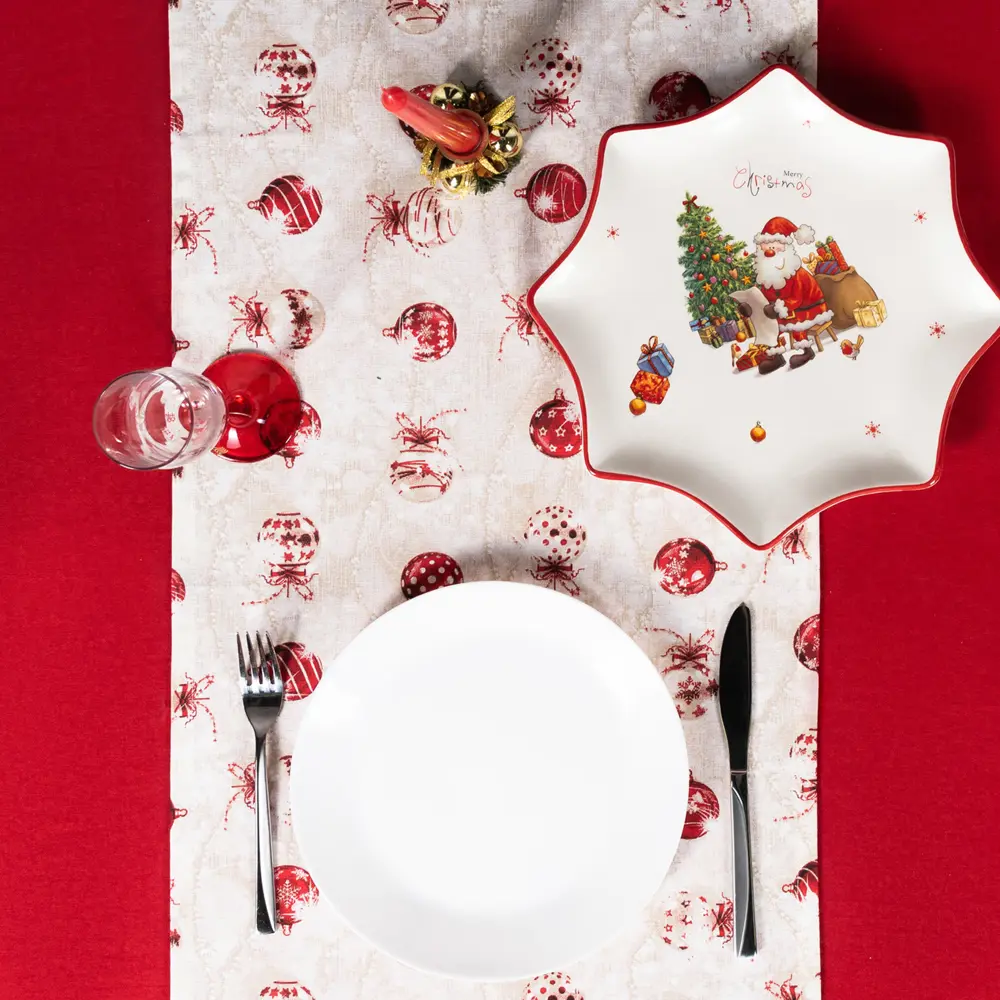 Дорожка на стол "Бусы", 40x140 см, цвет бежевый Altali STLM-2203971 - Вид №8