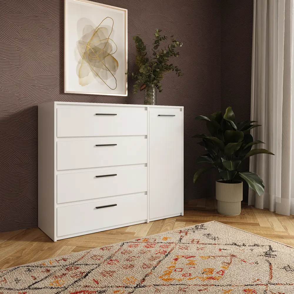 Комод ЛИОН с 4 ящиками - элегантное решение для современного интерьера 89433651 Santreyd STLM-1579438