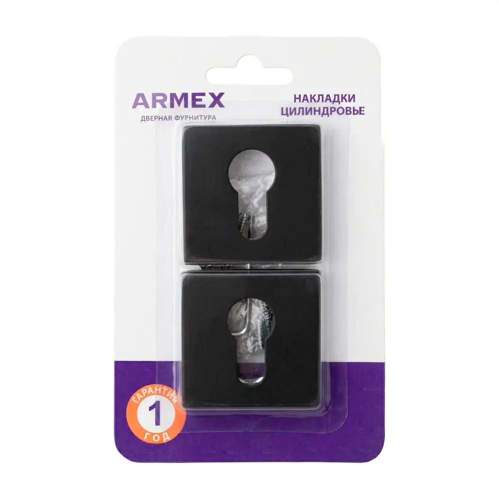 Накладка на замочную скважину Armex DP-C-30 52x52 мм цвет черный STLM-2208170 - Вид №2