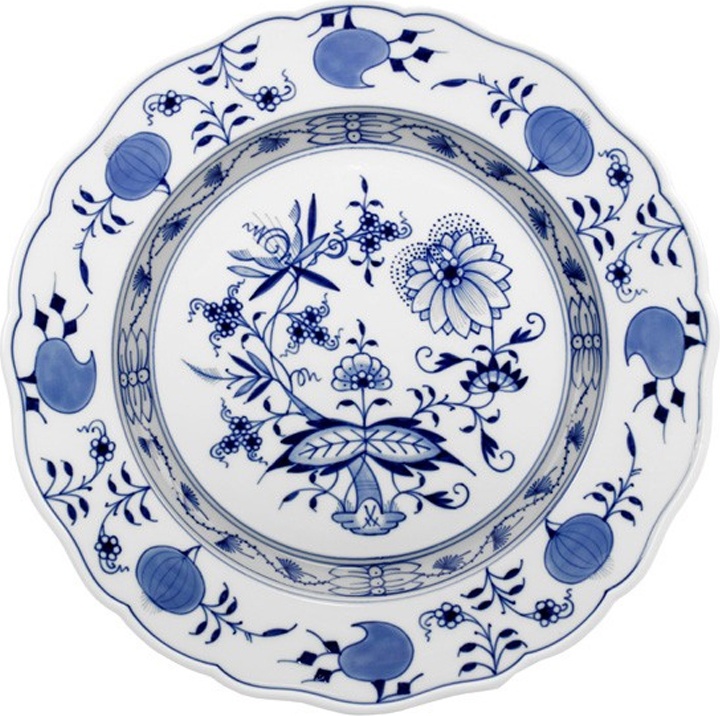 81619 Meissen Тарелка суповая 22см "Луковый декор" Фарфор 