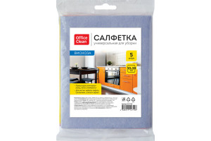 18357907 Салфетки для уборки набор 5 шт., вискоза, 30х38 см 252718/ГР OfficeClean