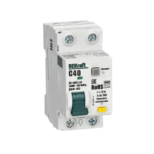 Дифференциальный автомат DEKraft ДИФ-103 для комплексной защиты электросети 89380937