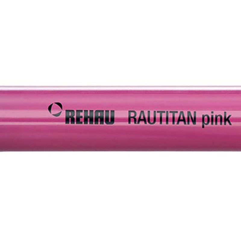 Труба универсальная для систем отопления RAUTITAN pink REHAU 40х5.5 штанга 6 м 136082