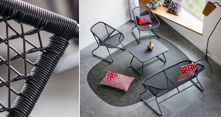 Fermob Садовая скамейка из алюминия со спинкой Sixties 1705 - Вид №5