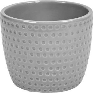 Кашпо для цветов ø12 h9.7 см v1.09 л керамика графитовый