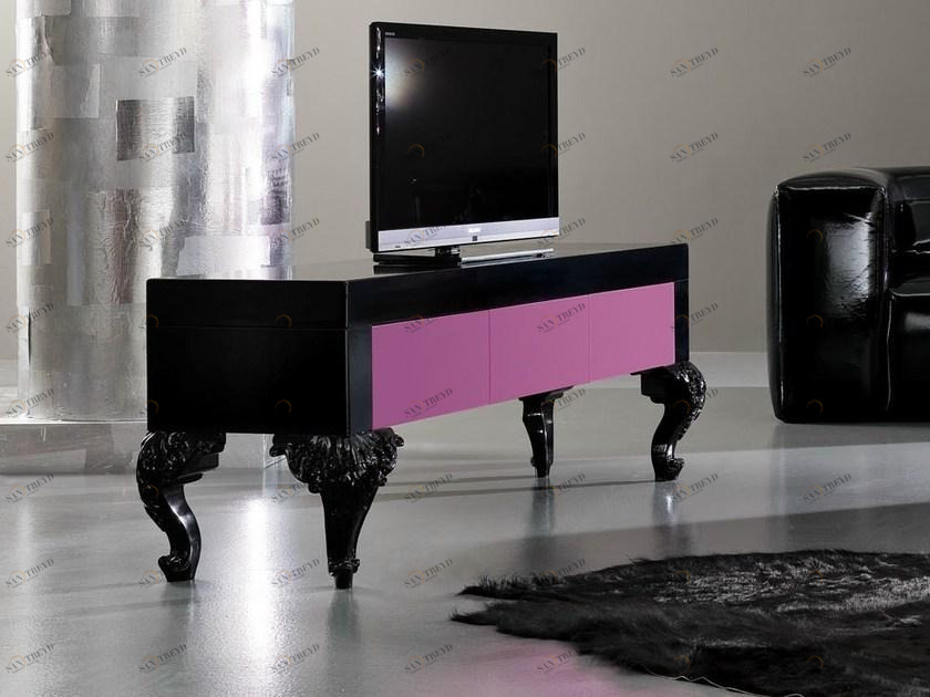 Modenese Gastone Лаковая тумба под телевизор Minimal baroque 42107