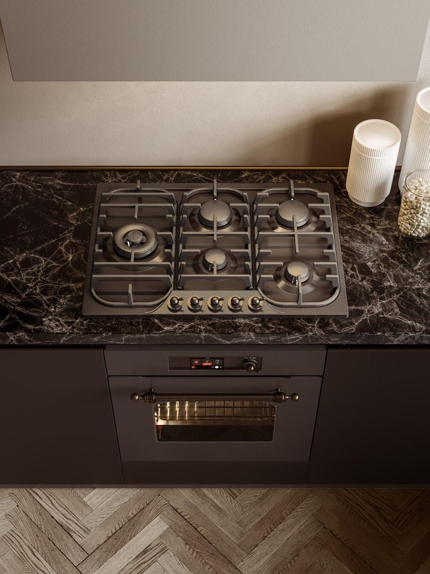 Ilve Газовая встраиваемая плита из нержавеющей стали Nostalgie Hcb70sdn Santreyd - Вид №1