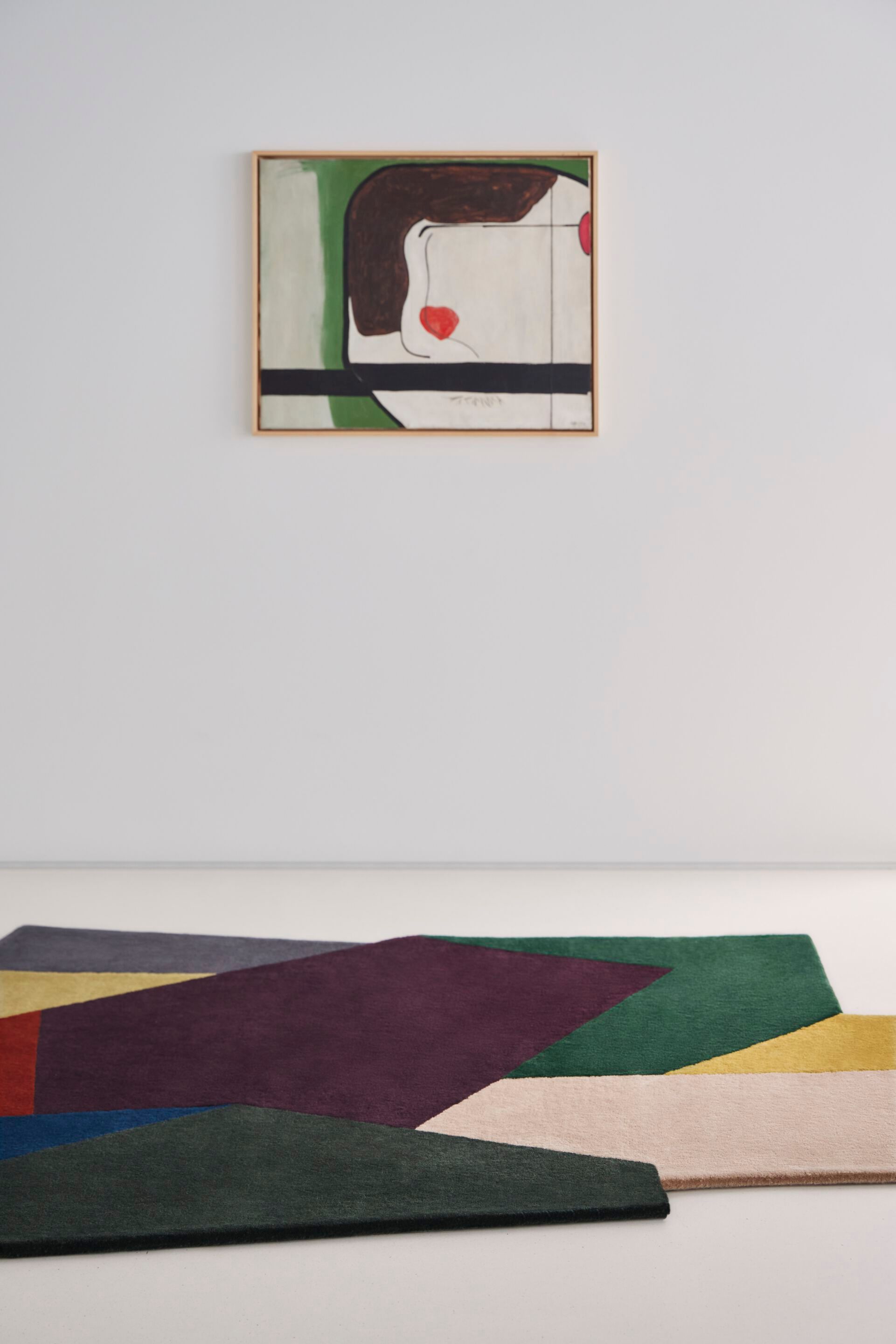 Шерстяной ковер с геометрическим рисунком GAN LOKO COLOUR ARCH-00085522 - Вид №7