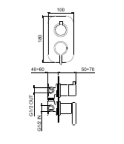 CO860101560 Смеситель для душа , черный Webert Coral - Вид №1